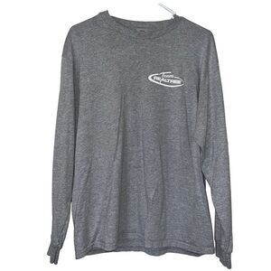 Team Realtree Long Sleeve T Shirt Adult Large‎ Gray Logo Outdoor Sports Fishing